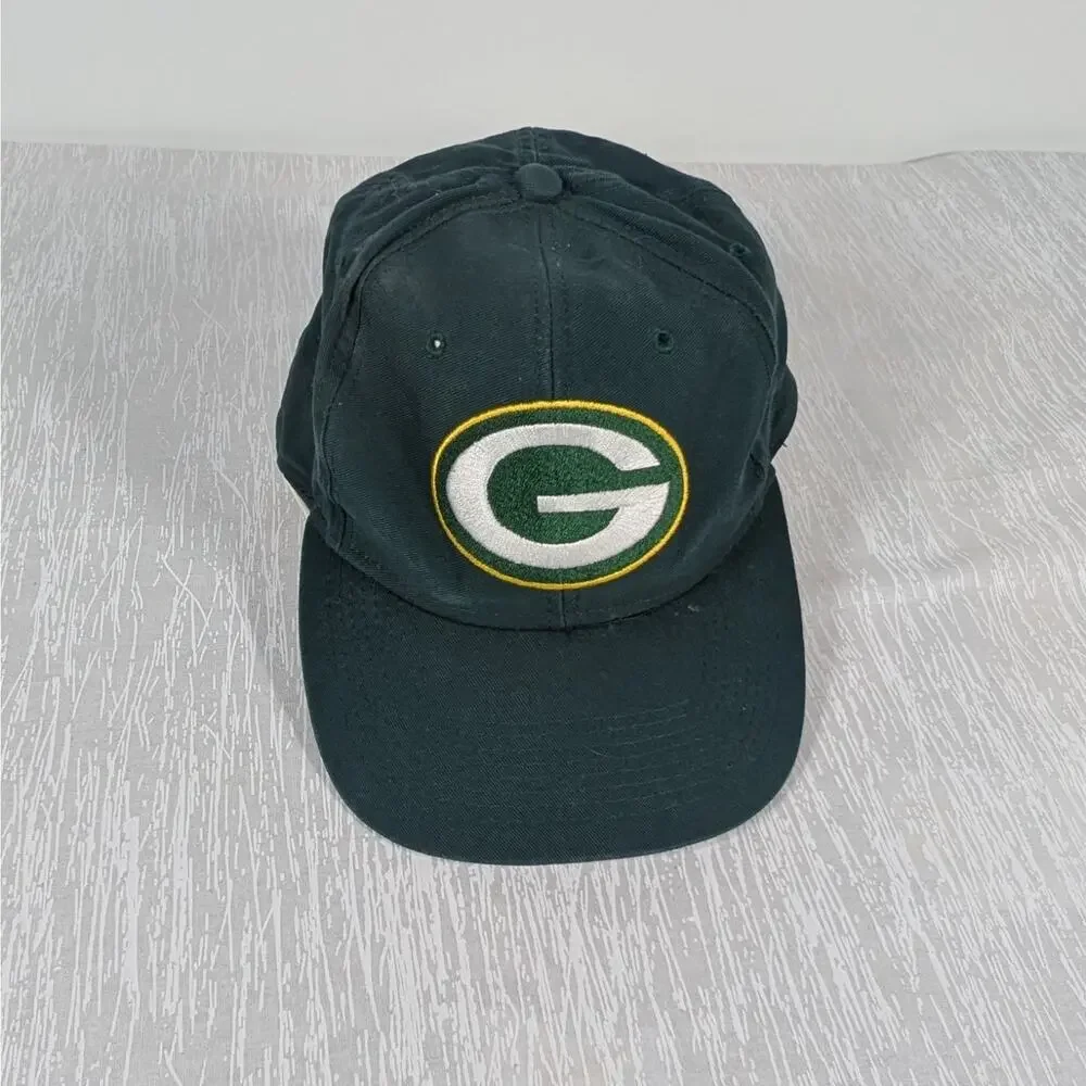 Vintage Anco Green Bay Packer Snapback Baseball Hat Green Classic